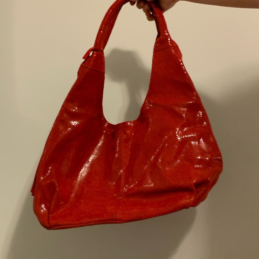 Red Snakeskin Purse